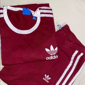 Adidas 3 stripes - legging + Tee Matching Set